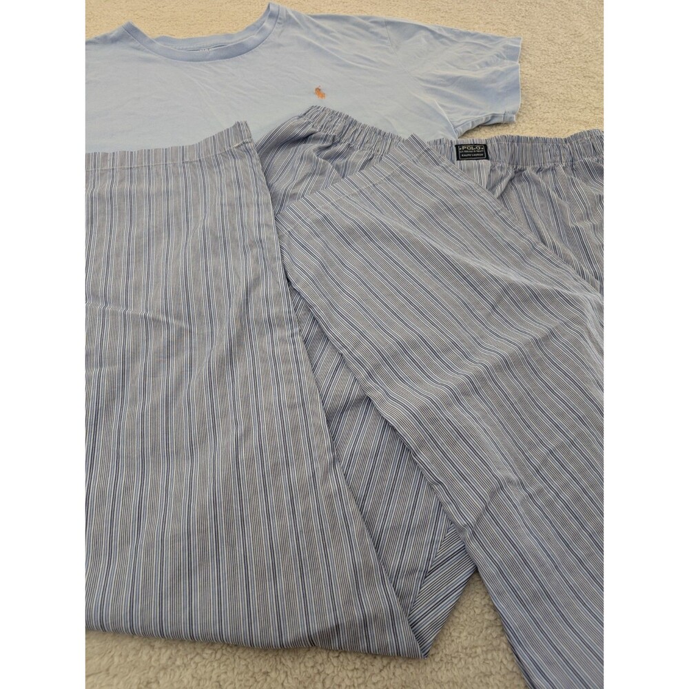 Ralph Lauren Polo Men's Sleep Set 2 Piece Cotton Large